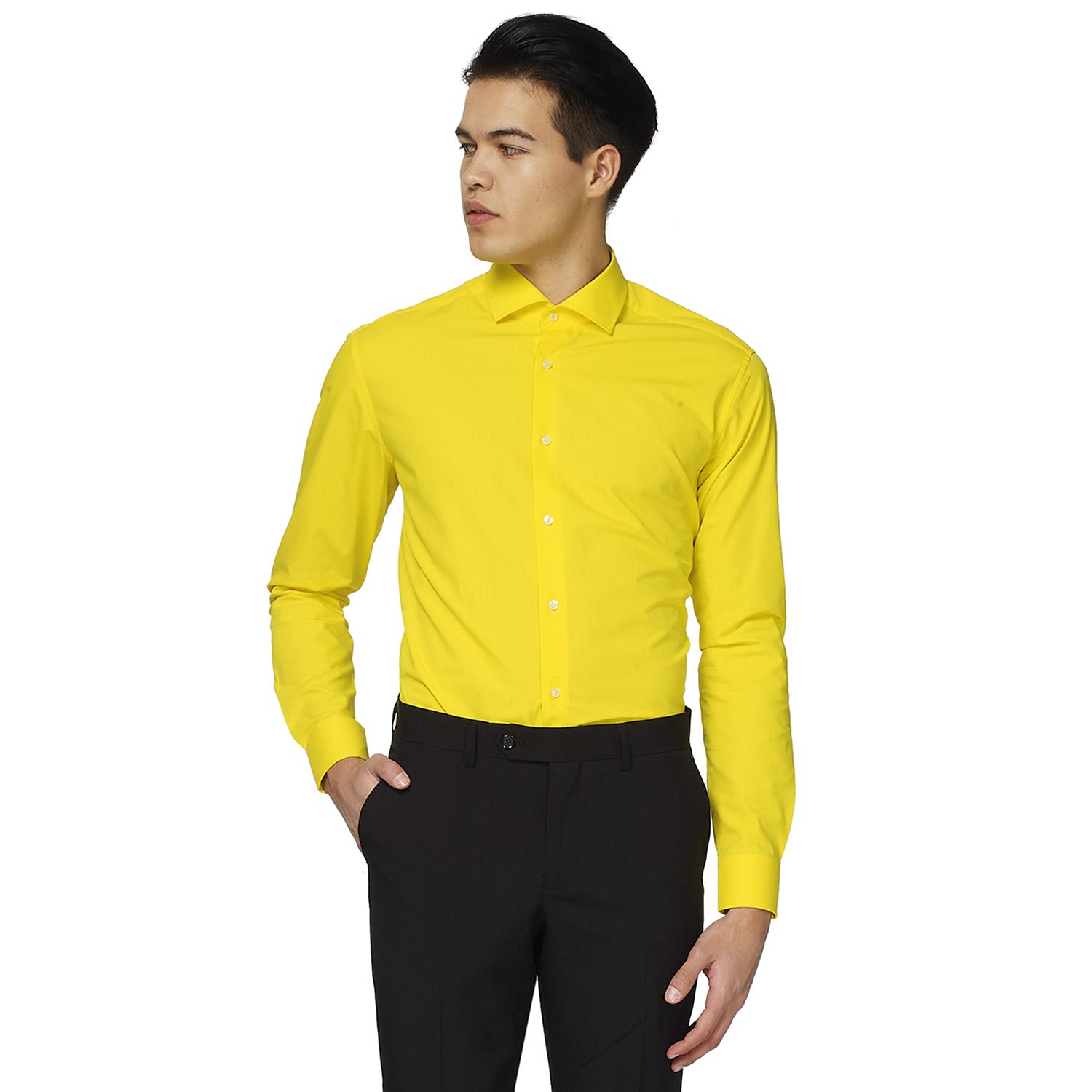 yellow dress shirt